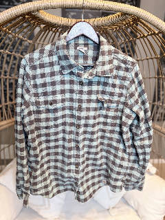 Carhartt Women's Flannel Shirt Size XL (18/18) Brown Blue Buffalo Check
