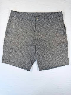 Lululemon Men's Gray Heather Hybrid Shorts Zip Pocket Flat Front Size 36
