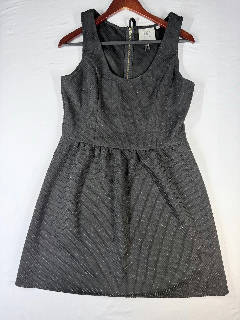HD in Paris Anthropologie Women's Black Fit & Flare Dress Sz XL Sleeveless