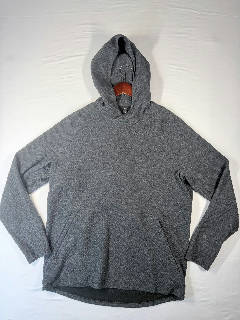 Lululemon Men's Gray Textured Full-Zip Hoodie Jacket with Zip Pockets