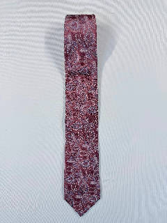 Canali Silk Tie Mauve Pink Purple Paisley Made in Italy
