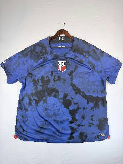 Nike USA Soccer Jersey 3XL Blue Black Tie-Dye DRI-FIT DN0705-454