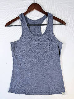 Merino Tech Women's Merino Lite Wool Racerback Tank Top Size M Blue