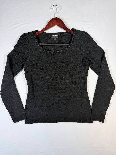 Giorgio Armani Black Textured Pullover Sz IT 40 US 4 Made in Italy