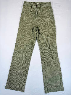 Faherty Women's Wide Leg Pants Sz 27 Green Cotton Twill Chino