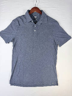 Faherty Reserve The Movement Polo Shirt Men's Size M Blue Short Sleeve