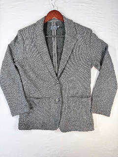 Faherty Women's Gray Inlet Knit Blazer Sweater Jacket Size M