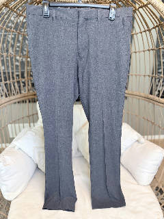English Laundry Finchley Men's Dress Pants Gray Flat Front Trousers 34x32