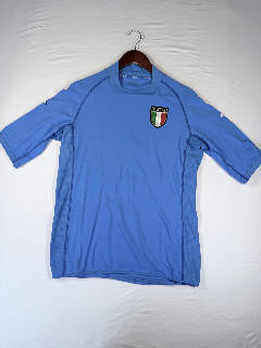 Kappa Italia National Team Jersey Vintage Home Shirt Blue Azzurri Soccer